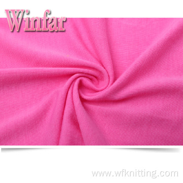 Polyester Spandex Stretch Jersey Solid Dye Recycled Fabric